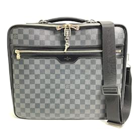 Louis Vuitton-Louis Vuitton N58030 Damier Graphite Crossbody Bag-Black