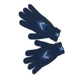 Louis Vuitton Navy Wool Gloves Navy blue