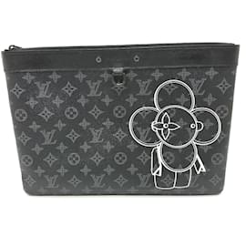 Louis Vuitton-Louis Vuitton M52904 MonogramEclipse Clutch Bag-Black