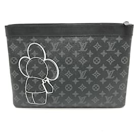 Louis Vuitton-Louis Vuitton M52904 MonogramEclipse Clutch Bag-Black