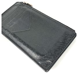 Louis Vuitton-Louis Vuitton Taiga Fragment Case Coin Purse-Black