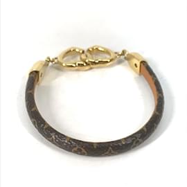 Louis Vuitton-Louis Vuitton Monogram Heart Bangle Bracelet-Brown