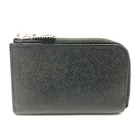 Louis Vuitton-Louis Vuitton Taiga Coin Purse-Black