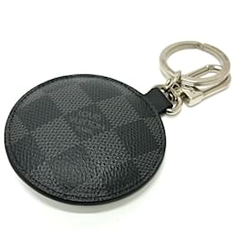 Louis Vuitton-Louis Vuitton Damier Graphite Keyring-White