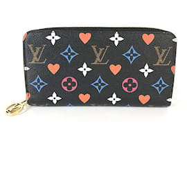 Louis Vuitton-Portafoglio lungo con zip Monogram Game On Noir di Louis Vuitton-Nero