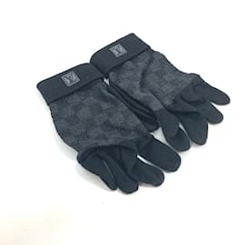 Louis Vuitton-Louis Vuitton Black Warm Gloves-Black