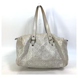 Louis Vuitton-Borsa Duffle Mini Monogram Shimmer di Louis Vuitton-Argento