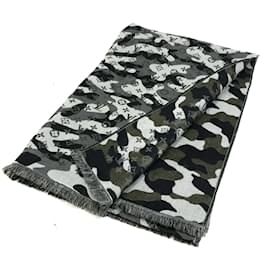 Louis Vuitton-Louis Vuitton Camouflage Stole-Black