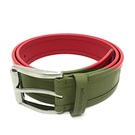 Louis Vuitton-Ceinture Damier Infini M9122 de Louis Vuitton-Rouge