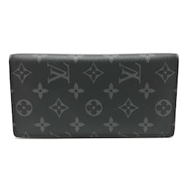 Louis Vuitton-Louis Vuitton Monogram Eclipse Long Wallet-Black