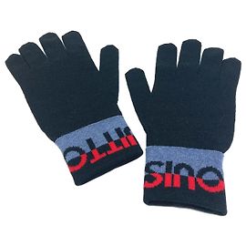 Louis Vuitton Black Wool Gloves Black