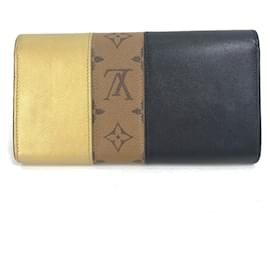 Louis Vuitton-Louis Vuitton Monogram Reverse Long Wallet-Black