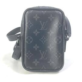 Louis Vuitton-Louis Vuitton Monogram Eclipse Trunk Print Shoulder Bag-Black