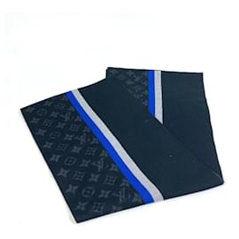 Louis Vuitton-Louis Vuitton Monogram Wool Stole-Black