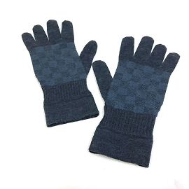 Louis Vuitton M70008 Damier Graphite Handschuhe Braun