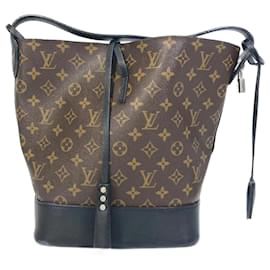 Louis Vuitton-Louis Vuitton Monogram Shoulder Bag-Black