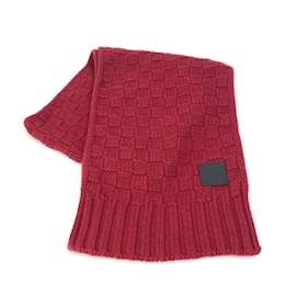 Louis Vuitton-Louis Vuitton Damier Knit Stole-Red