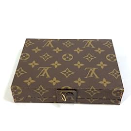 Louis Vuitton-Scatola per gioielli vintage Monogram Louis Vuitton-Marrone