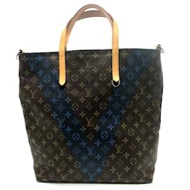 Louis Vuitton-Borsa tote V Line Monogram Louis Vuitton-Marrone