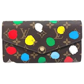 Louis Vuitton-Louis Vuitton M81980 LV x YK Yayoi Kusama Lange Brieftasche-Braun