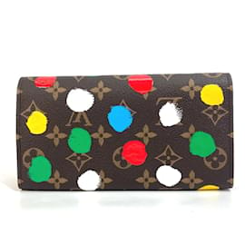 Louis Vuitton-Louis Vuitton M81980 LV x YK Yayoi Kusama Lange Brieftasche-Braun