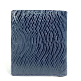 Louis Vuitton-Portafoglio bi-fold Louis Vuitton N90176-Blu navy