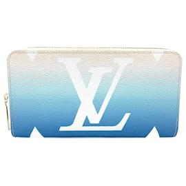 Louis Vuitton-Portafoglio Zippy Monogram Gigante Louis Vuitton-Blu