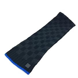 Louis Vuitton-Louis Vuitton Black and Blue Stole-Black