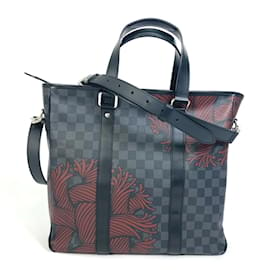 Louis Vuitton-Louis Vuitton N41717 Damier Graphite Tote Bag-Black