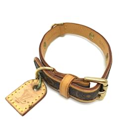 Louis Vuitton-Collare per cane Monogram Louis Vuitton-Marrone