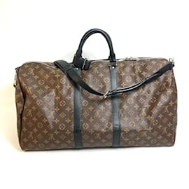 Louis Vuitton-Louis Vuitton Monogram Macassar Duffle Bag-Brown