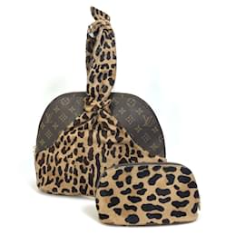 Louis Vuitton-Louis Vuitton Monogram Leopard Handtasche M99032-Braun