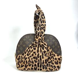 Louis Vuitton-Louis Vuitton Monogram Leopard Handtasche M99032-Braun