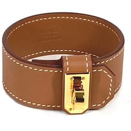 Hermès-Bracciale in pelle dorata Hermes-D'oro