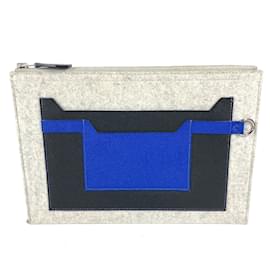 Hermès-Hermes Gray Clutch Bag-Brown