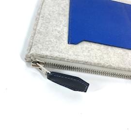 Hermès-Hermes Gray Clutch Bag-Brown