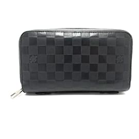 Louis Vuitton-Louis Vuitton Damier Infini Black Long Wallet-Black