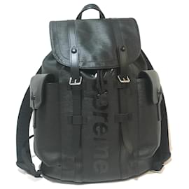 Louis Vuitton-Louis Vuitton M53413 Epi Supreme Backpack-Black