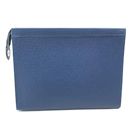 Louis Vuitton-Louis Vuitton Taiga Clutch Bag-Blue