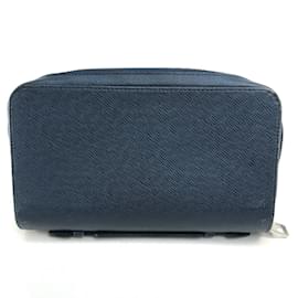 Louis Vuitton-Louis Vuitton Taiga Long Wallet-Blue