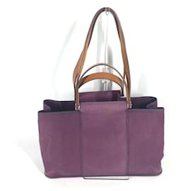 Hermès-Borsa tote in pelle viola Hermes-Porpora