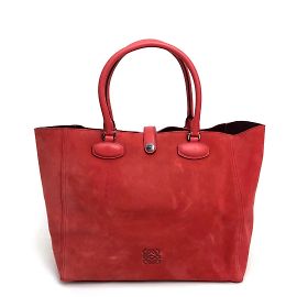 Rote Leder-Tote von Loewe Rot