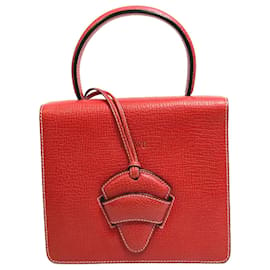 Loewe-Borsa a mano vintage Loewe in pelle rossa-Rosso