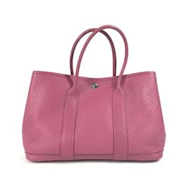 Hermès-Borsa tote in pelle viola Hermes-Porpora