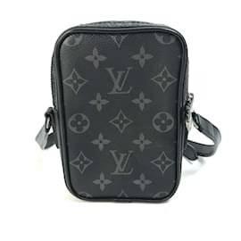 Louis Vuitton-Louis Vuitton Monogram Eclipse Crossbody Shoulder Bag-Black