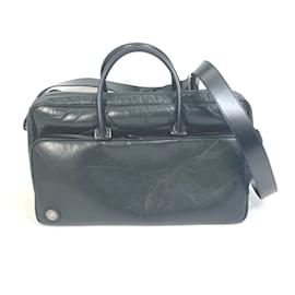 Autre Marque-Hunting World Black Leather Boston Bag-Black