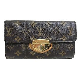 Cartera larga Monogram Etoile Louis Vuitton Castaño