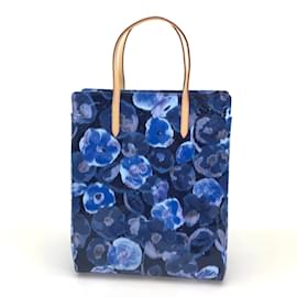 Louis Vuitton-Borsa tote Ikat Flower in vernice Louis Vuitton-Blu