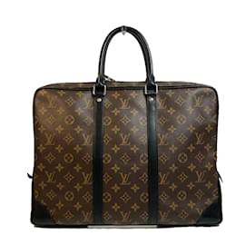 Louis Vuitton-Louis Vuitton Monogram-Macassar Briefcase-Brown