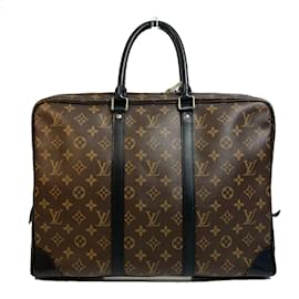 Louis Vuitton-Louis Vuitton Monogram-Macassar Briefcase-Brown